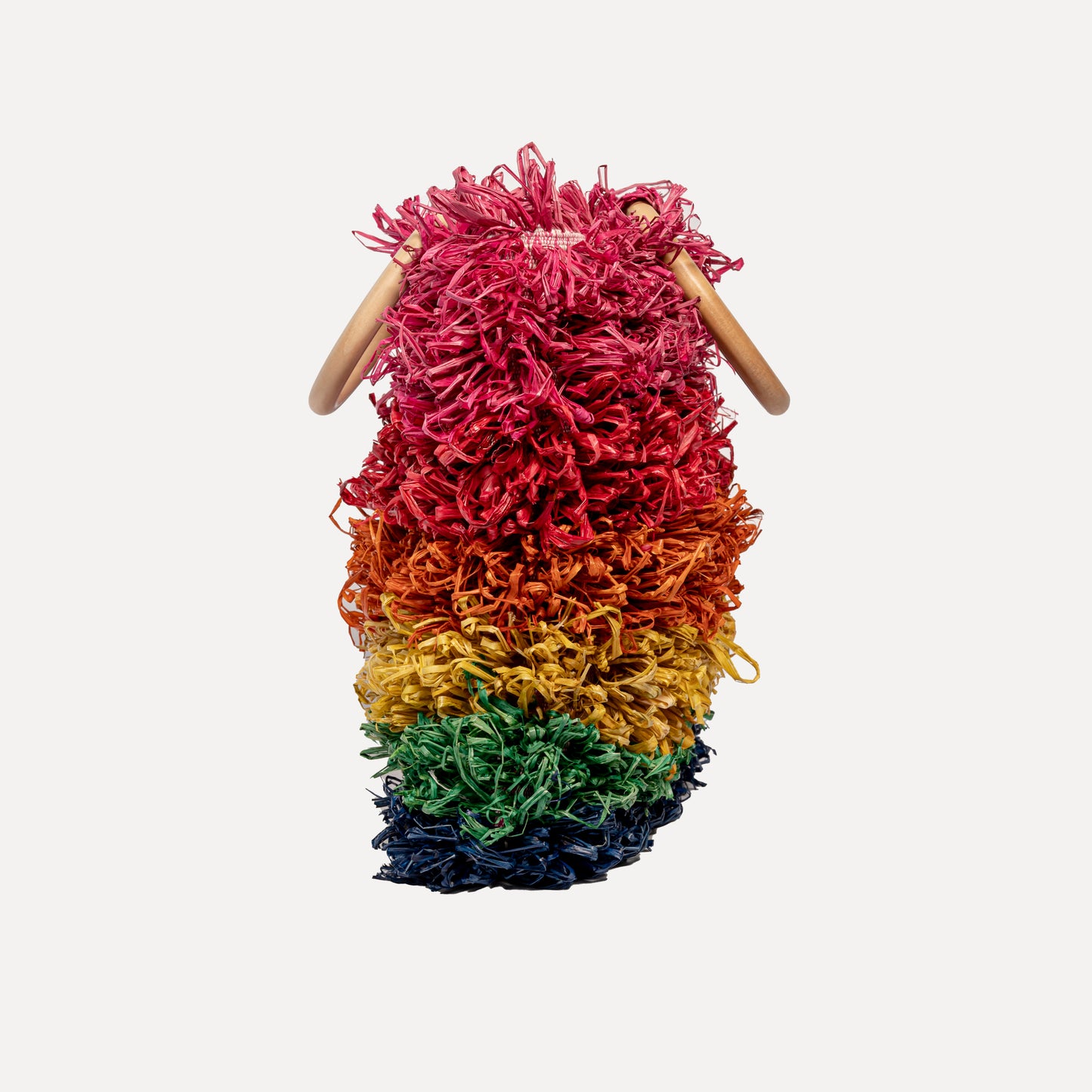 Baçal - colorful natural raffia bag