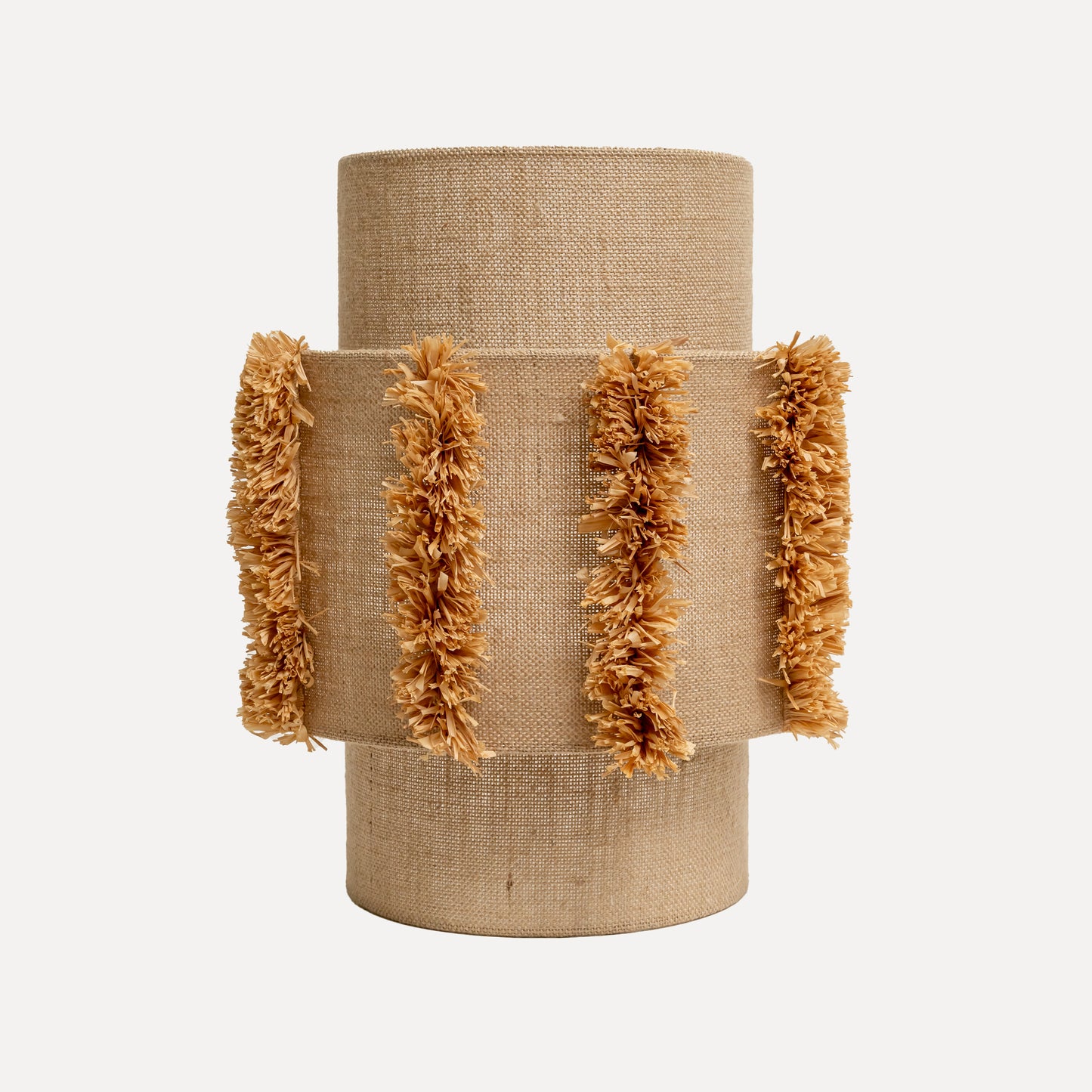 Larinho - jute wall lamp with natural raffia