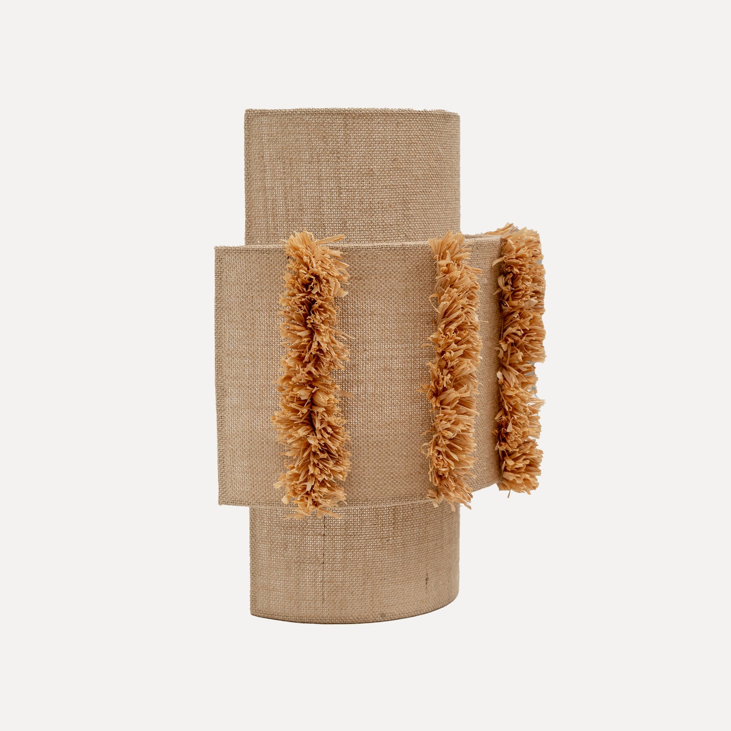 Larinho - jute wall lamp with natural raffia