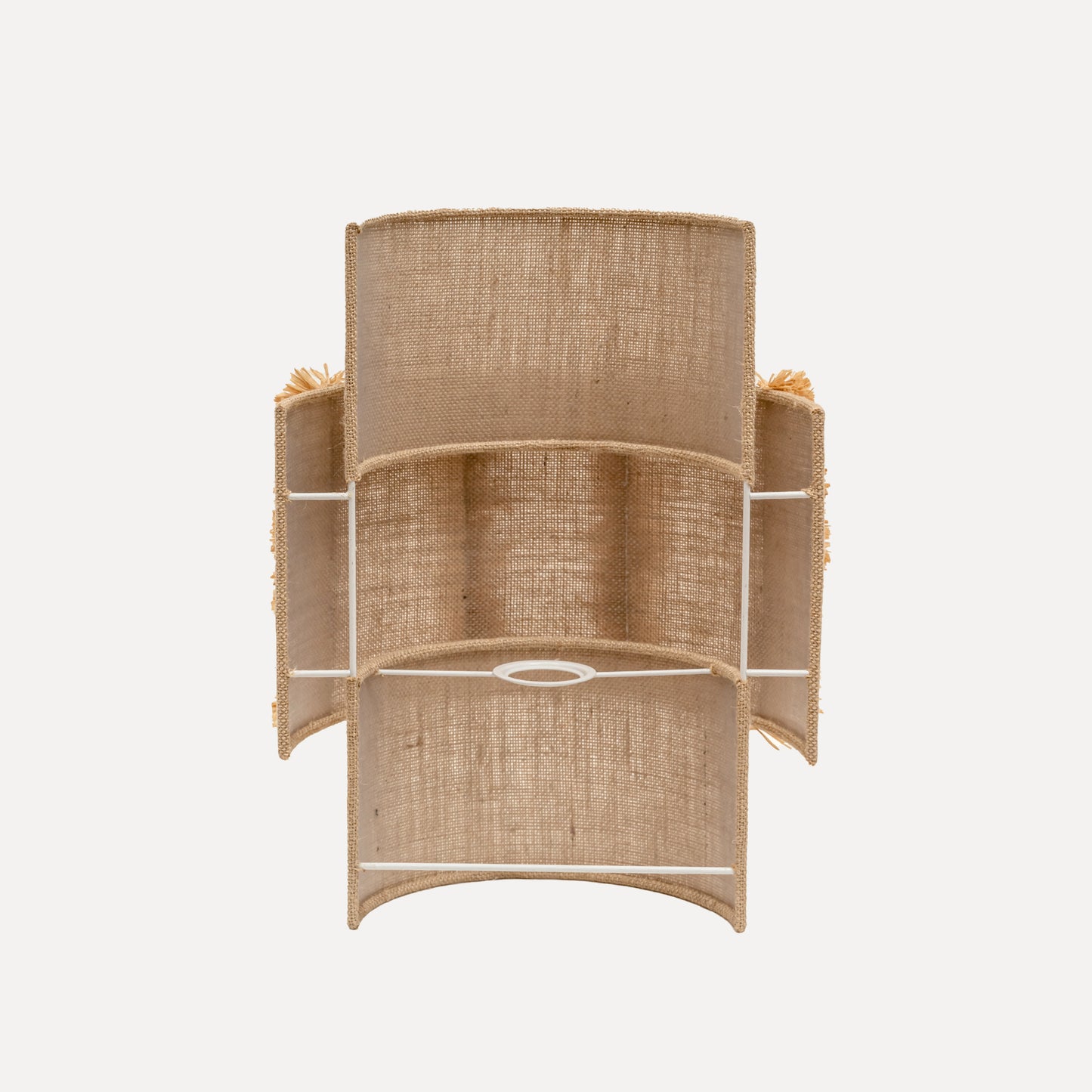 Larinho - jute wall lamp with natural raffia