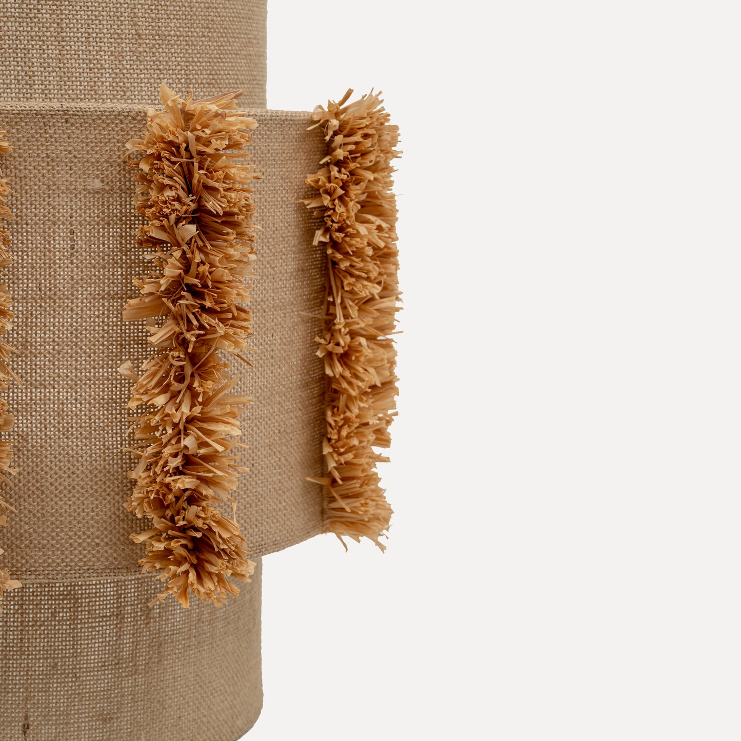 Larinho - jute wall lamp with natural raffia