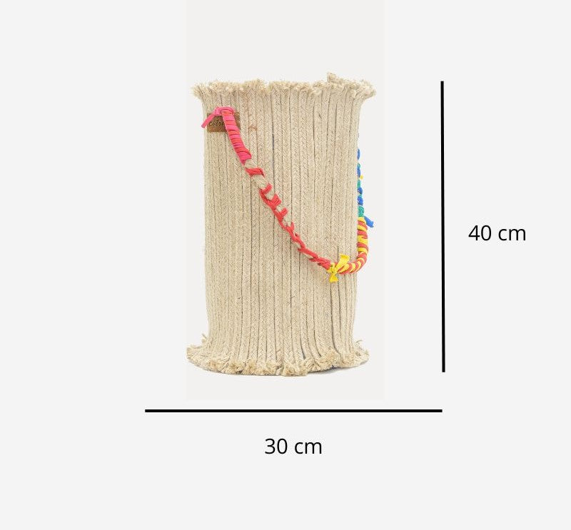 Mós - rope bag with rag