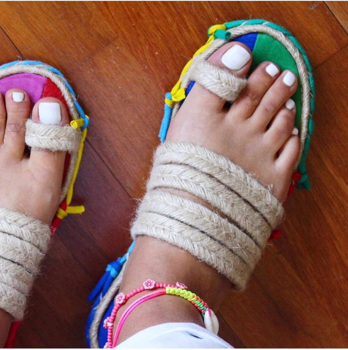 Mós - sliders with braided rag