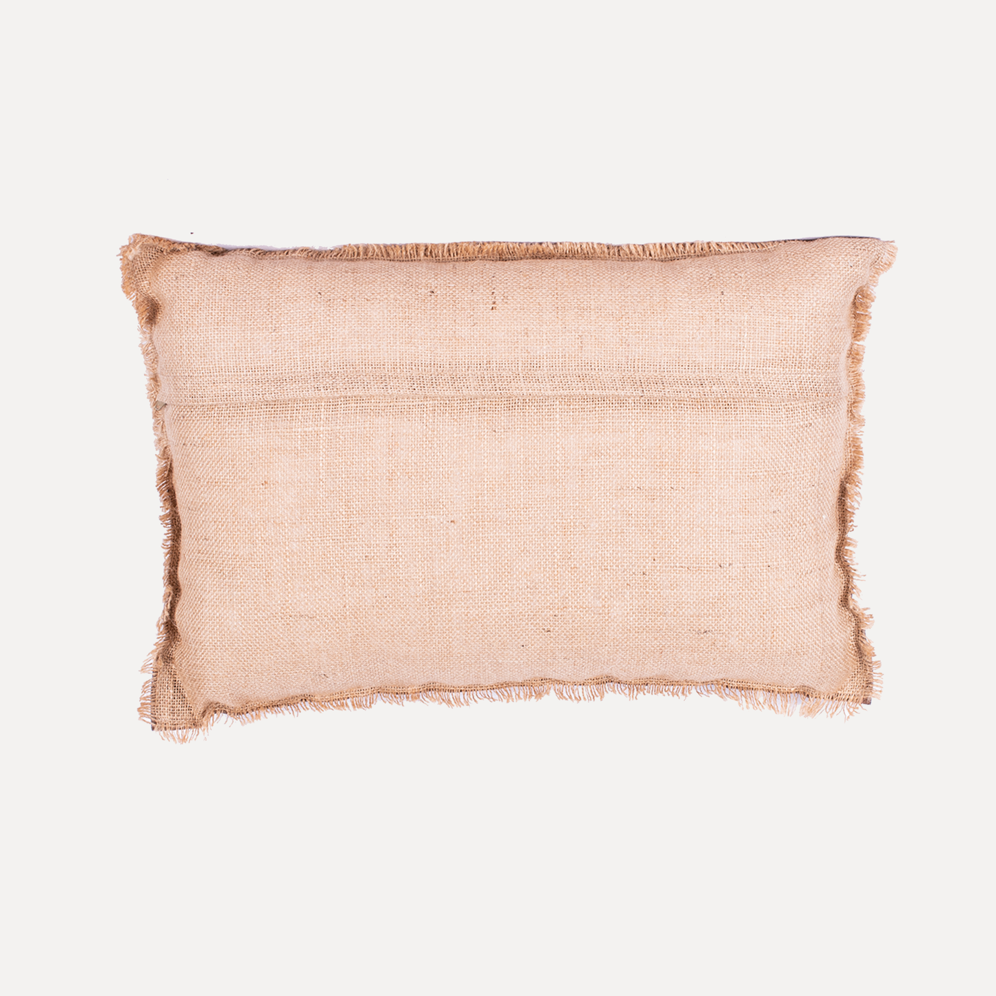 Varge - cushion with leather and jute
