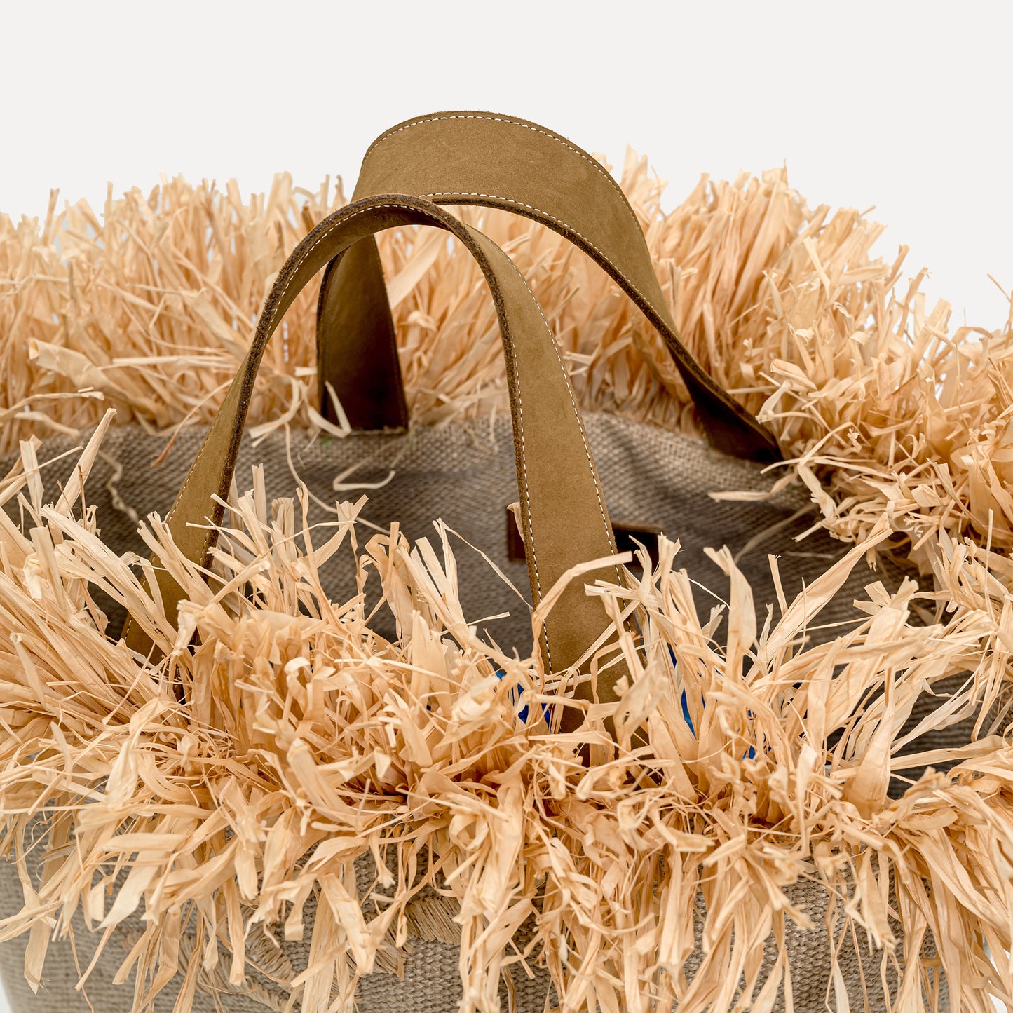 Larinho - jute bag with raffia hand embroidery
