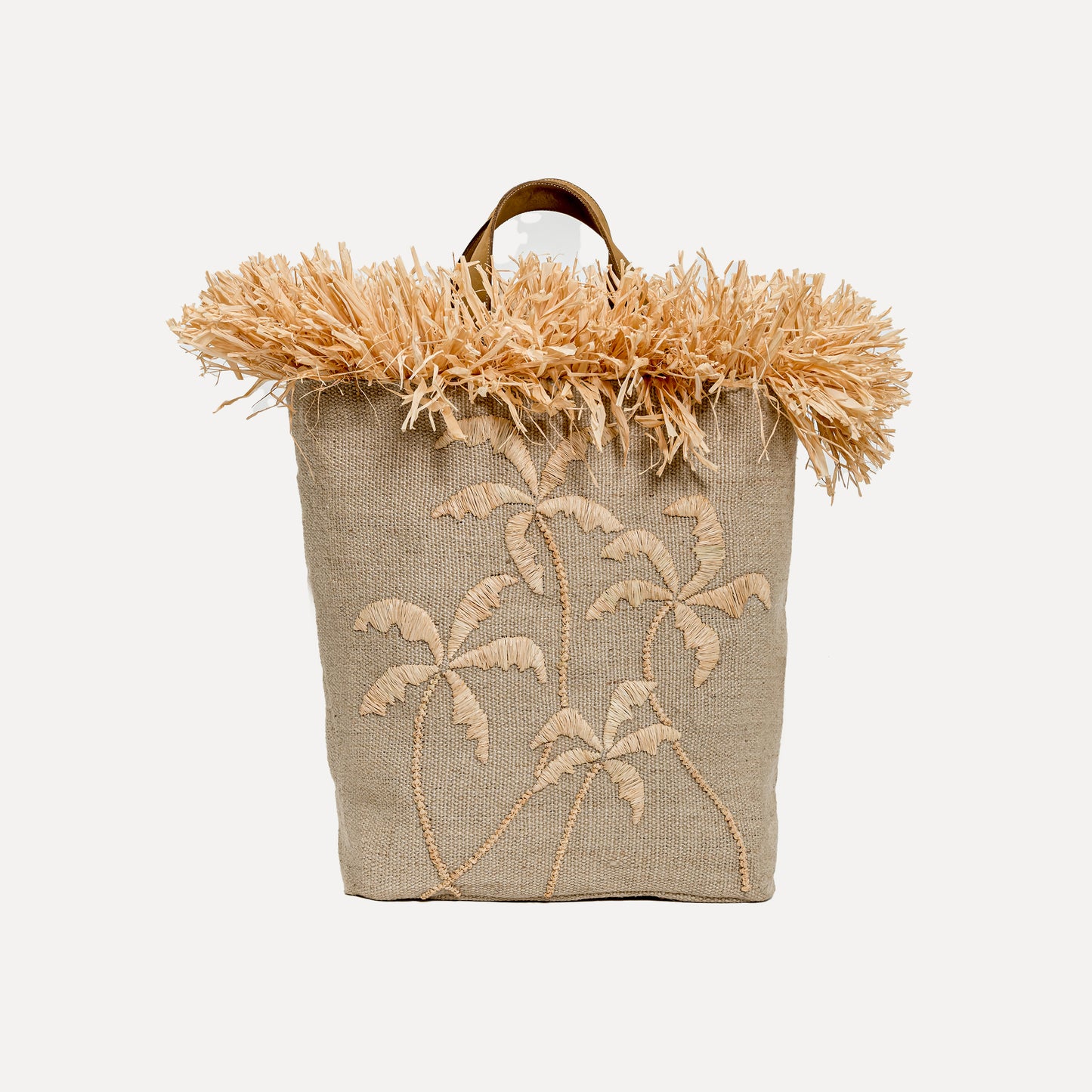 Larinho - jute bag with raffia hand embroidery