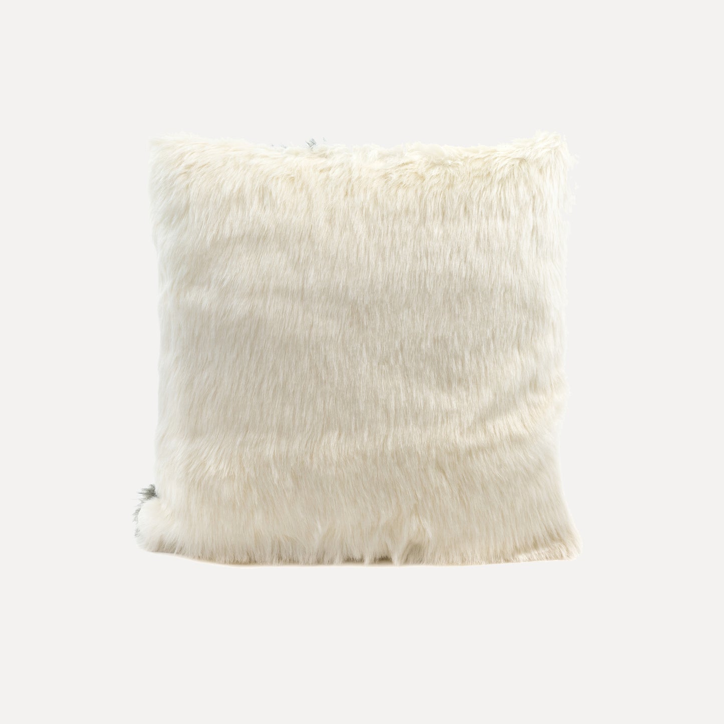 Bornes - cushion with faux fur patchwork