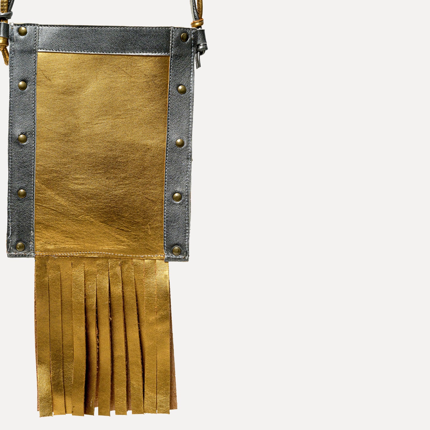 Talhas - cross body and belt bag in gold and silver