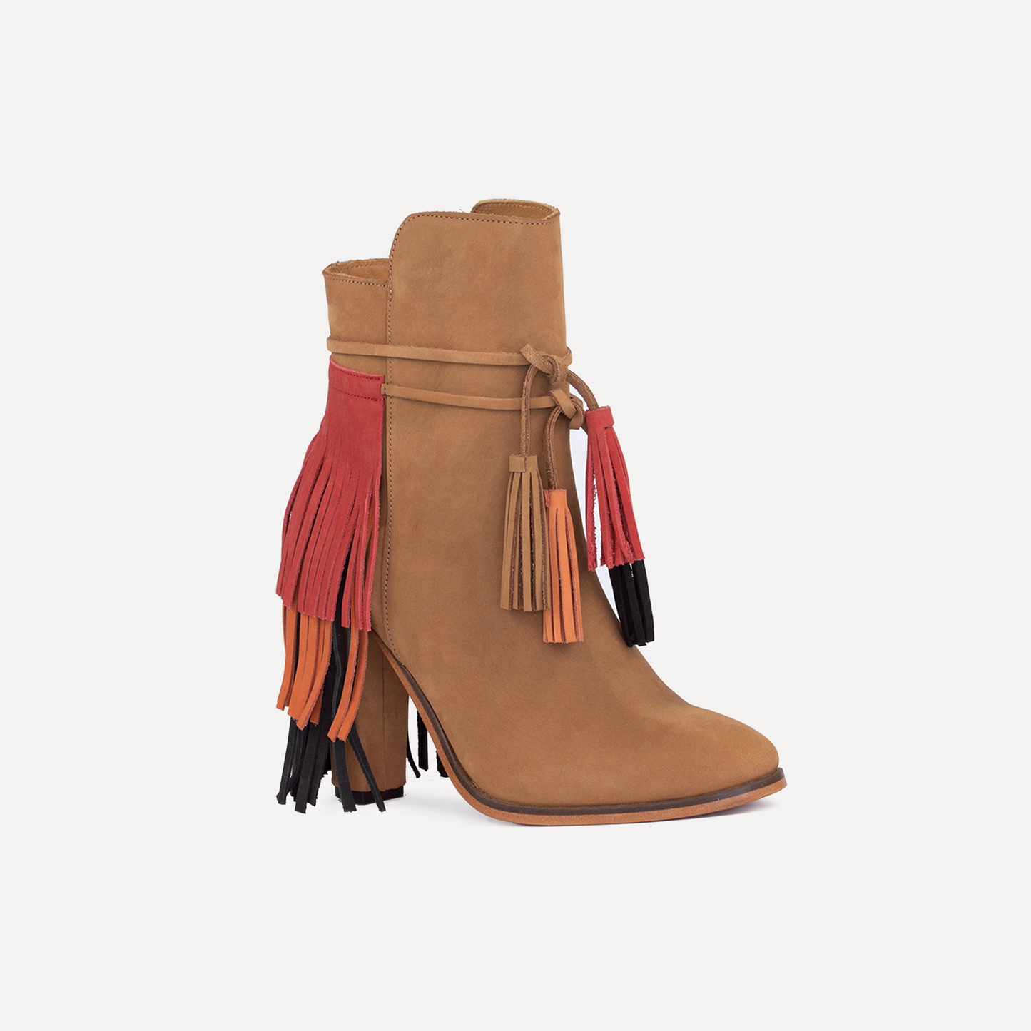 Lazarim - high heel boots with fringes