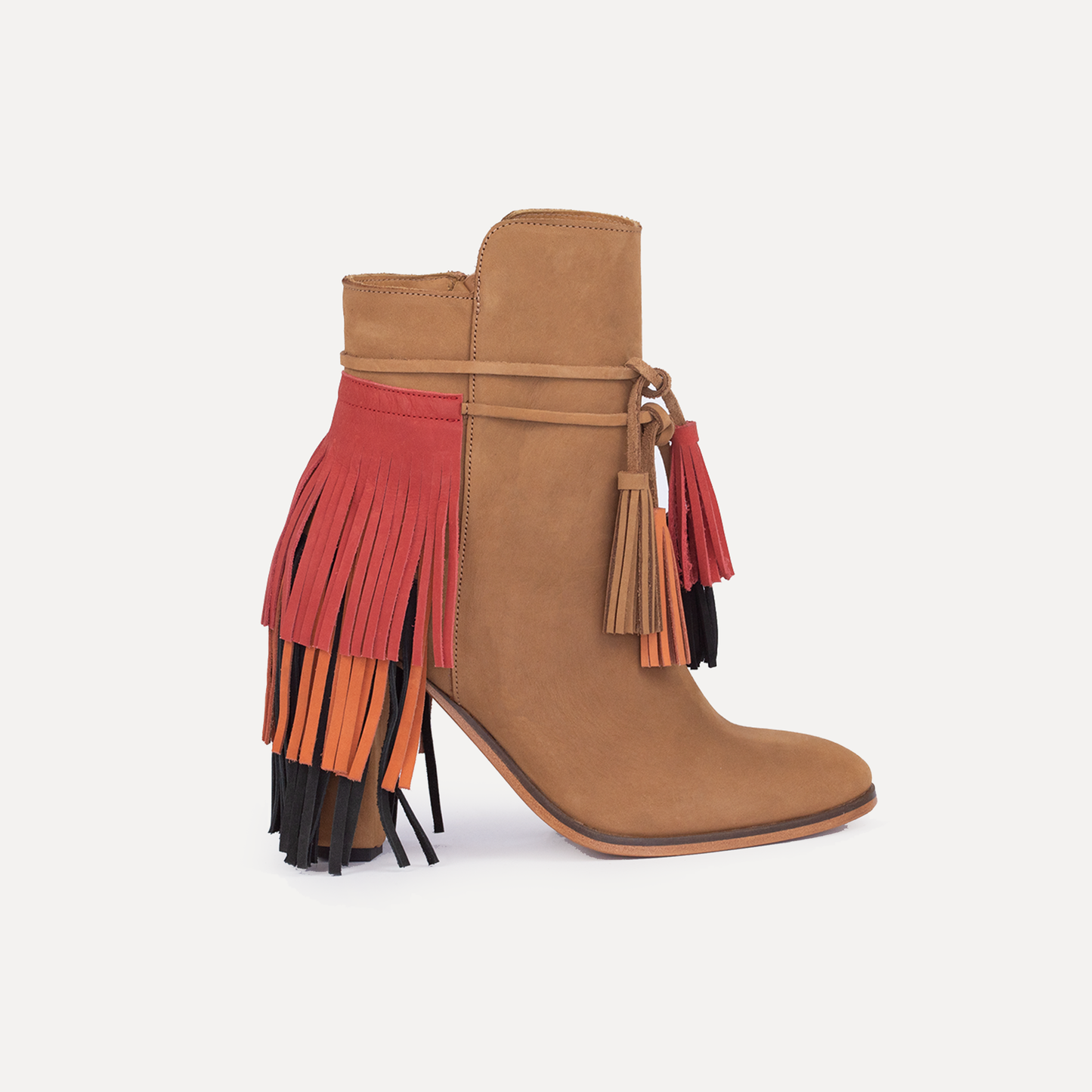 Lazarim - high heel boots with fringes