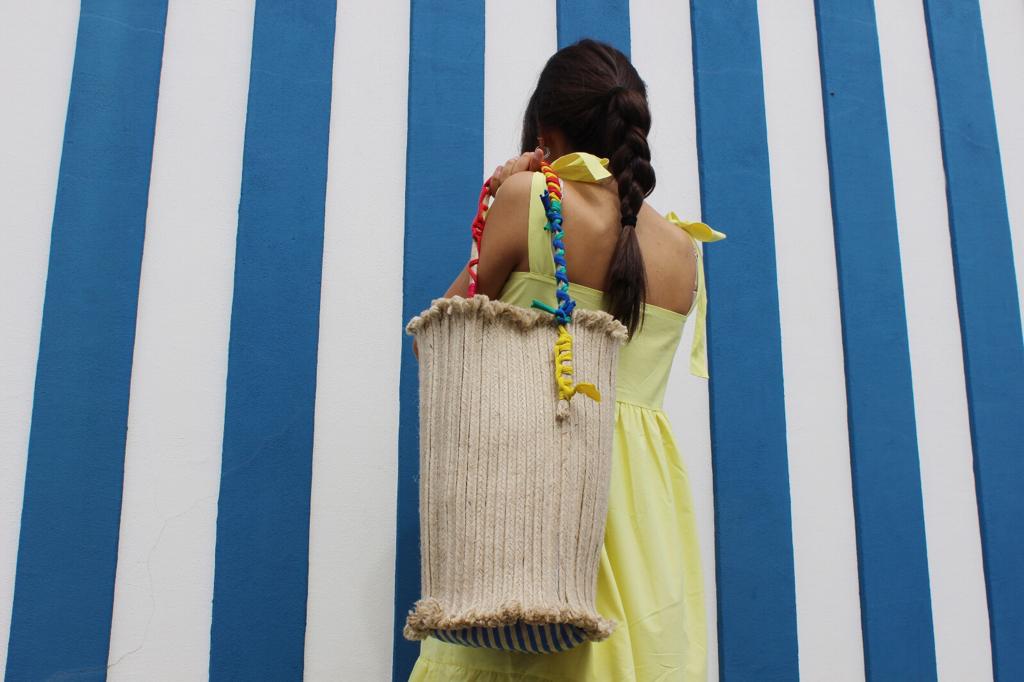 Mós - rope bag with rag