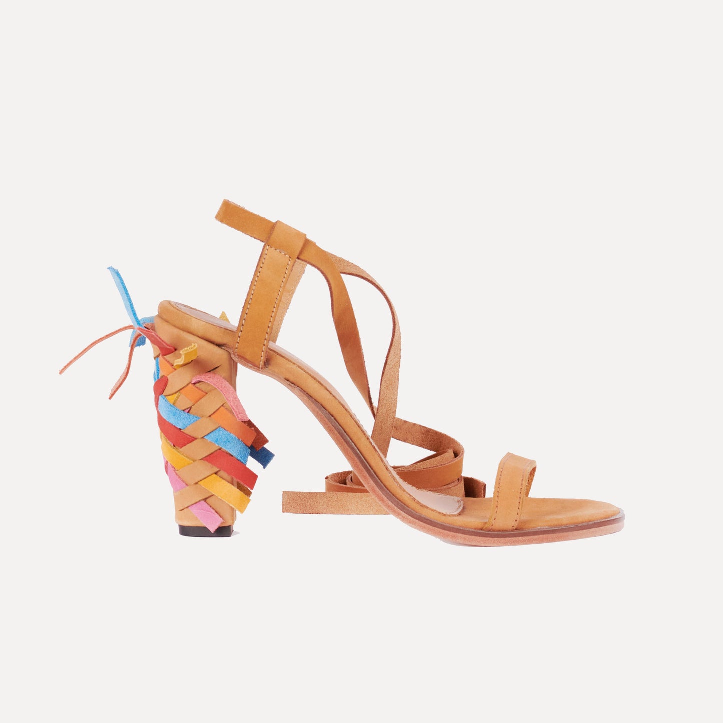 Mazes - high braided heel sandals