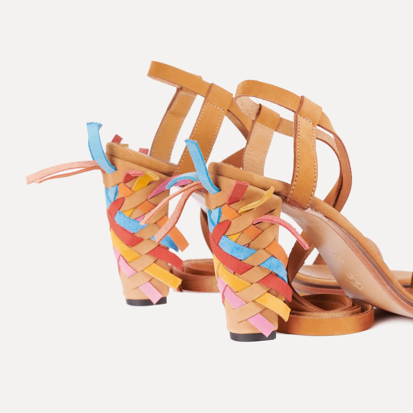 Mazes - high braided heel sandals