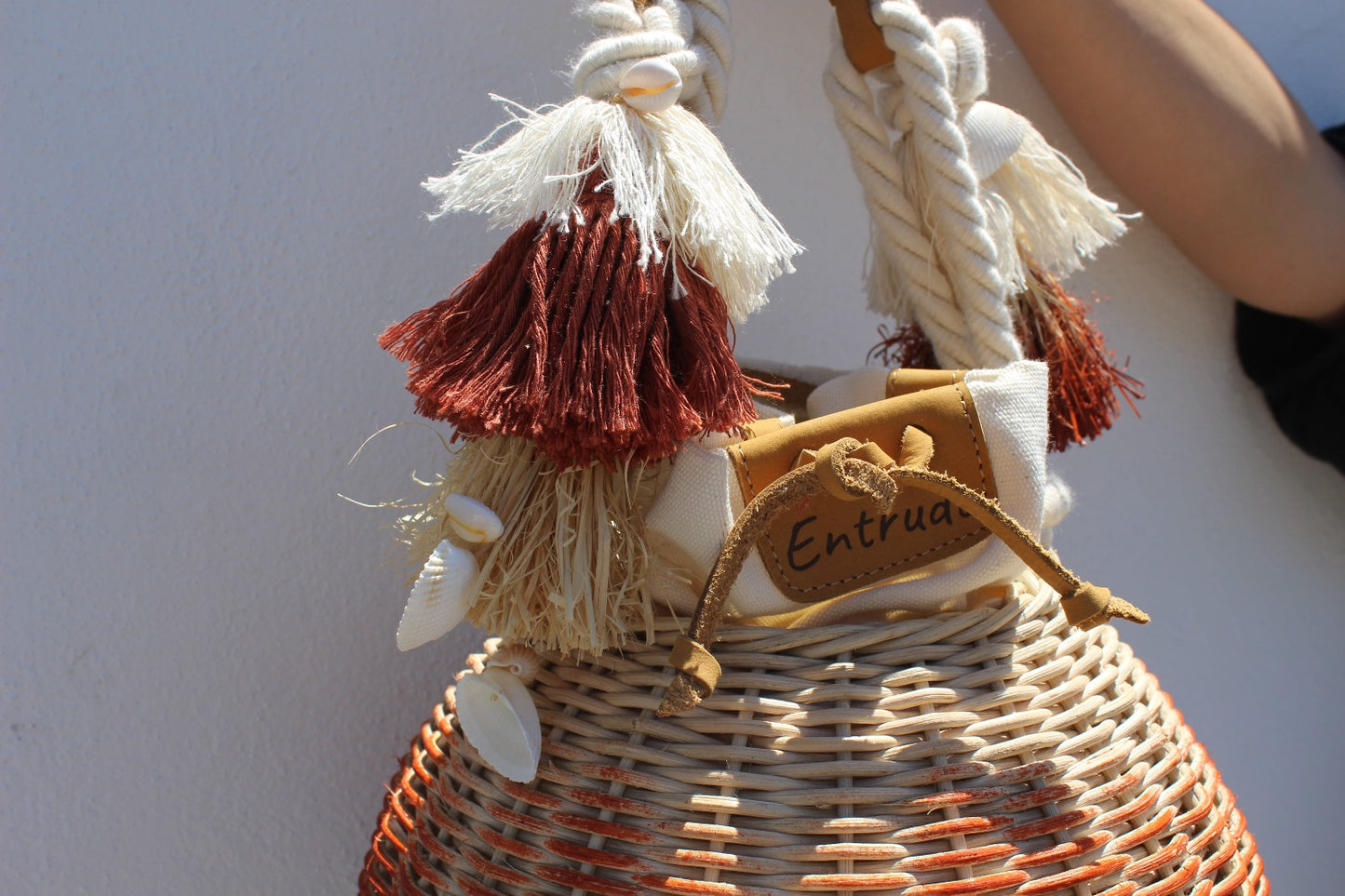 Cimbres - hand-painted bamboo basket