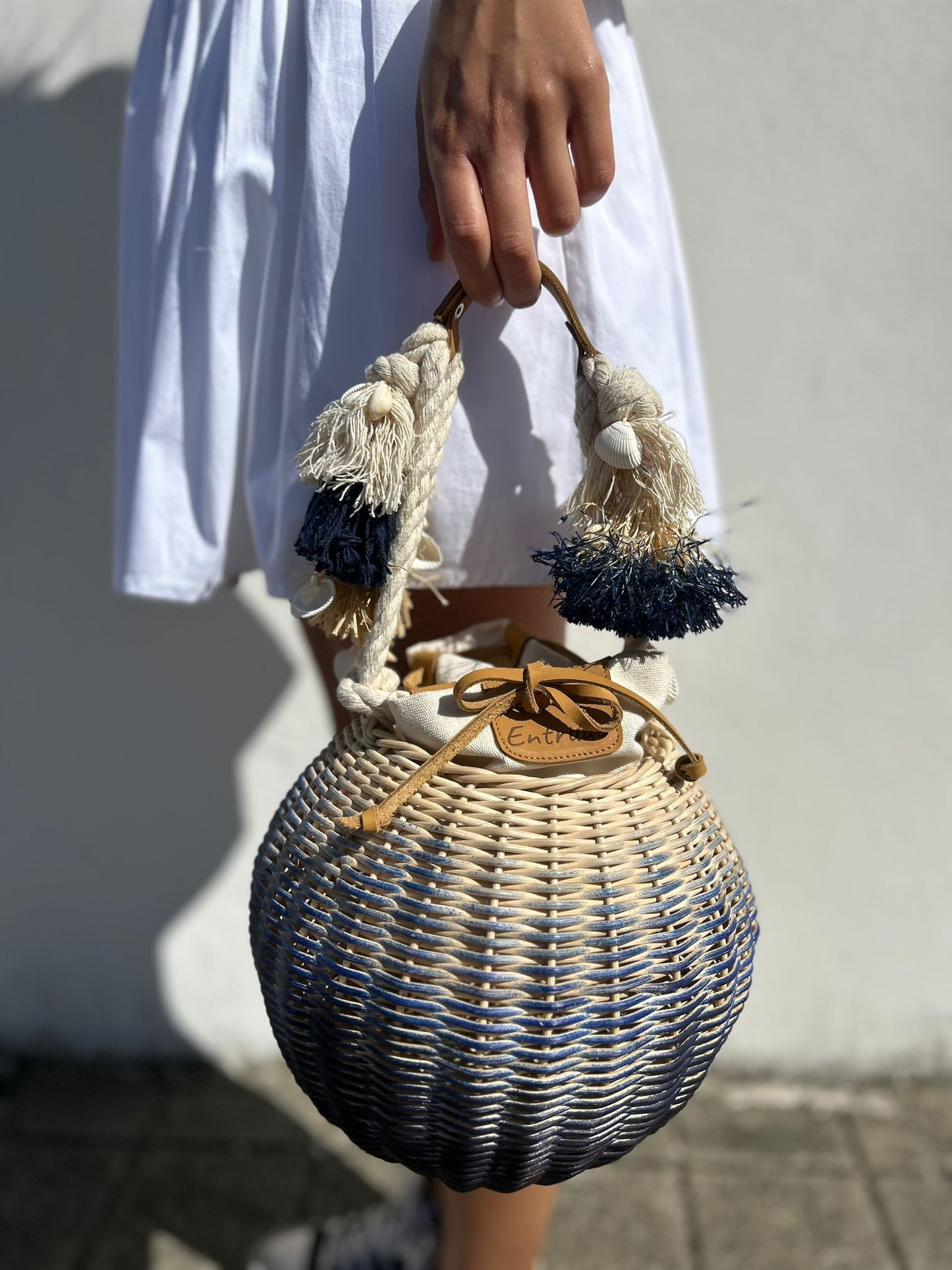 Cimbres - hand-painted bamboo basket