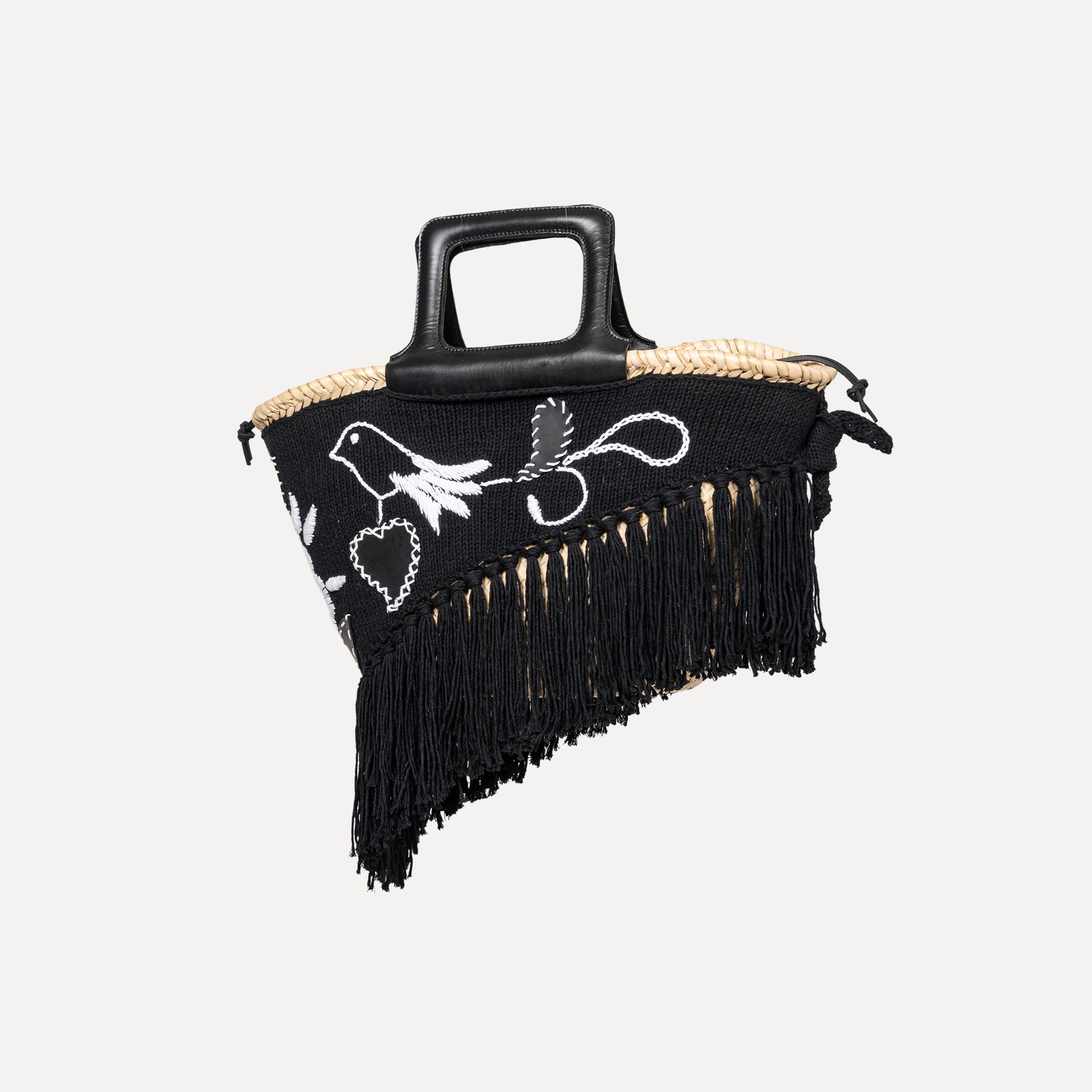 Viana - embroidered basket in chocolate – Entrudo