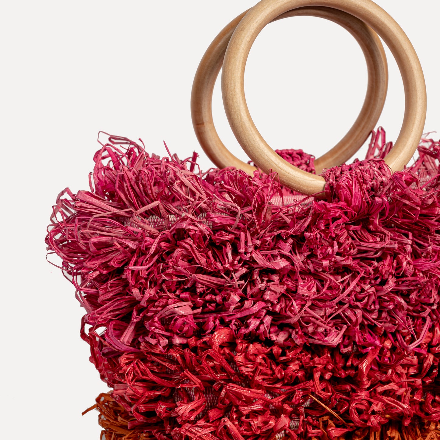 Baçal - colorful natural raffia bag