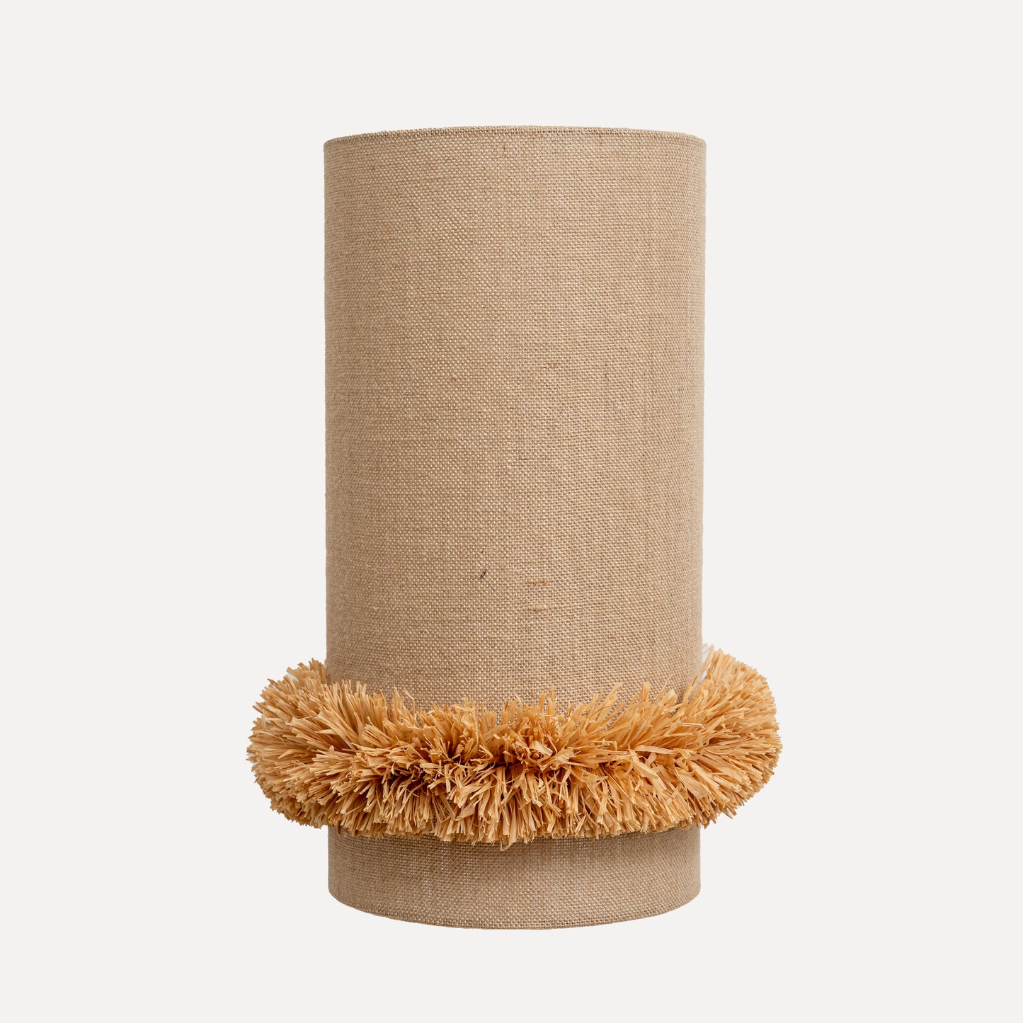 Larinho - jute lamp shade with natural raffia