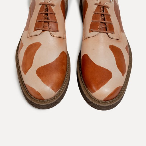 Arcas Jungle - hand-painted leather lace up shoes