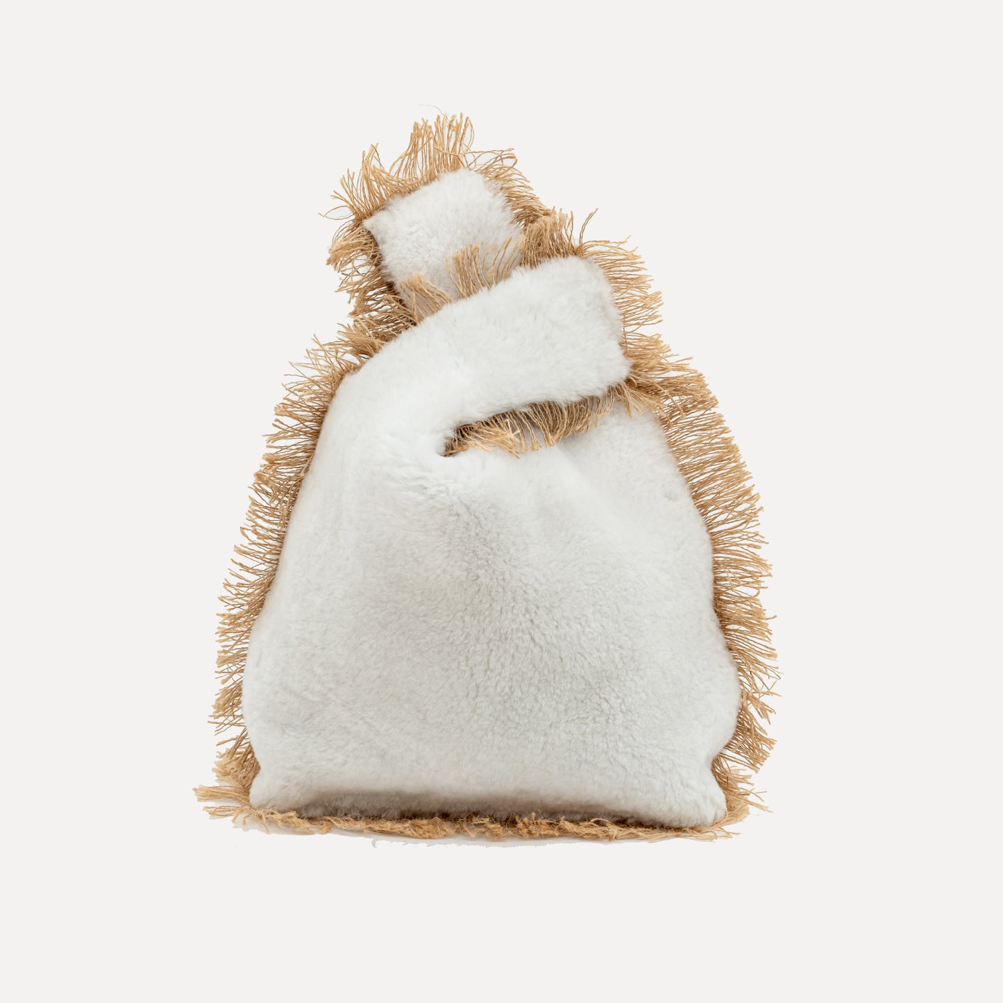 Bornes - bag with jute and faux fur