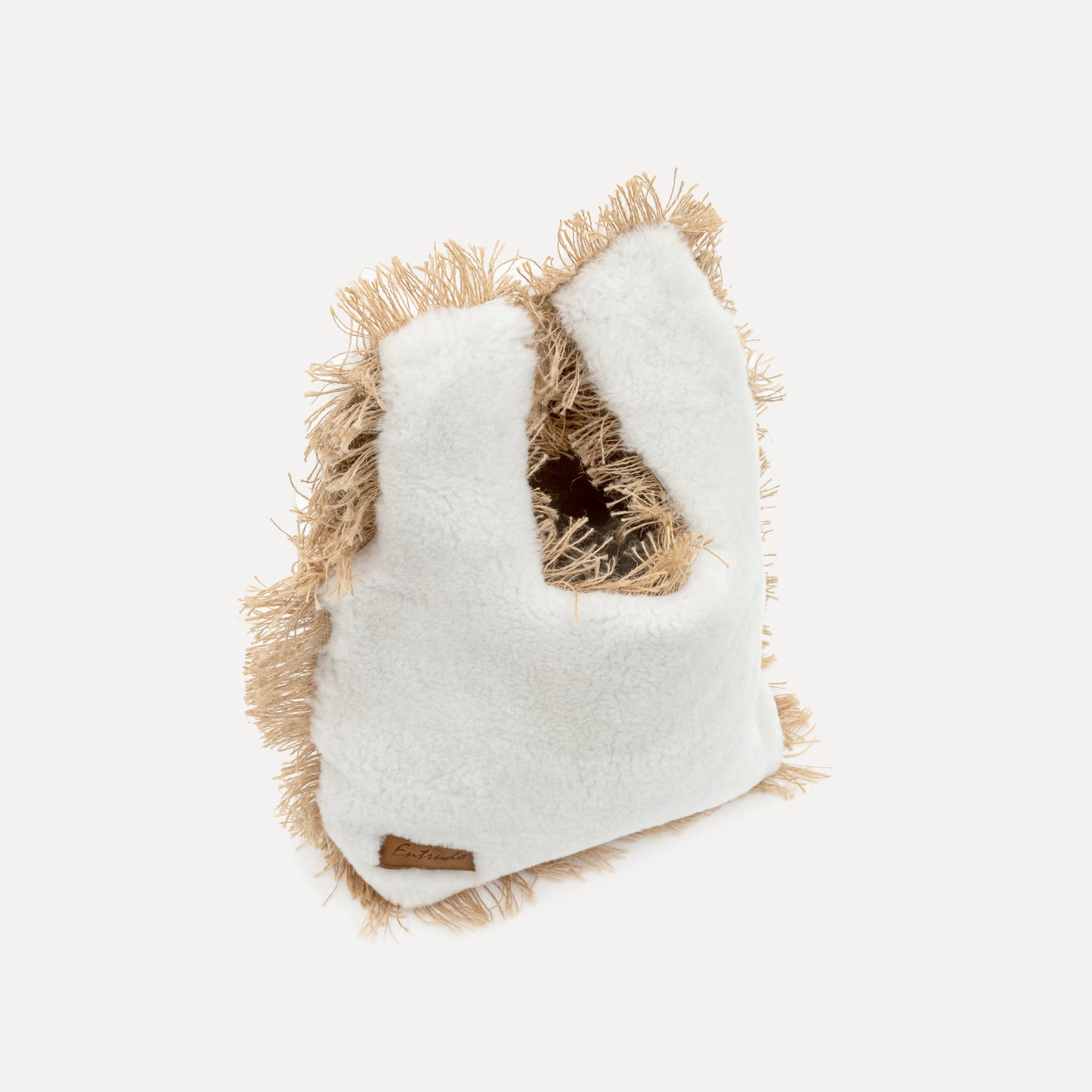 Bornes - bag with jute and faux fur