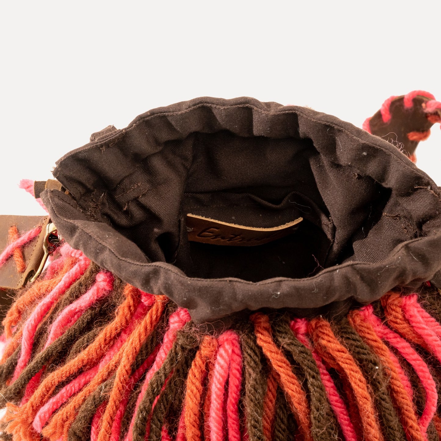 Burga - bag with handmade wool fringes